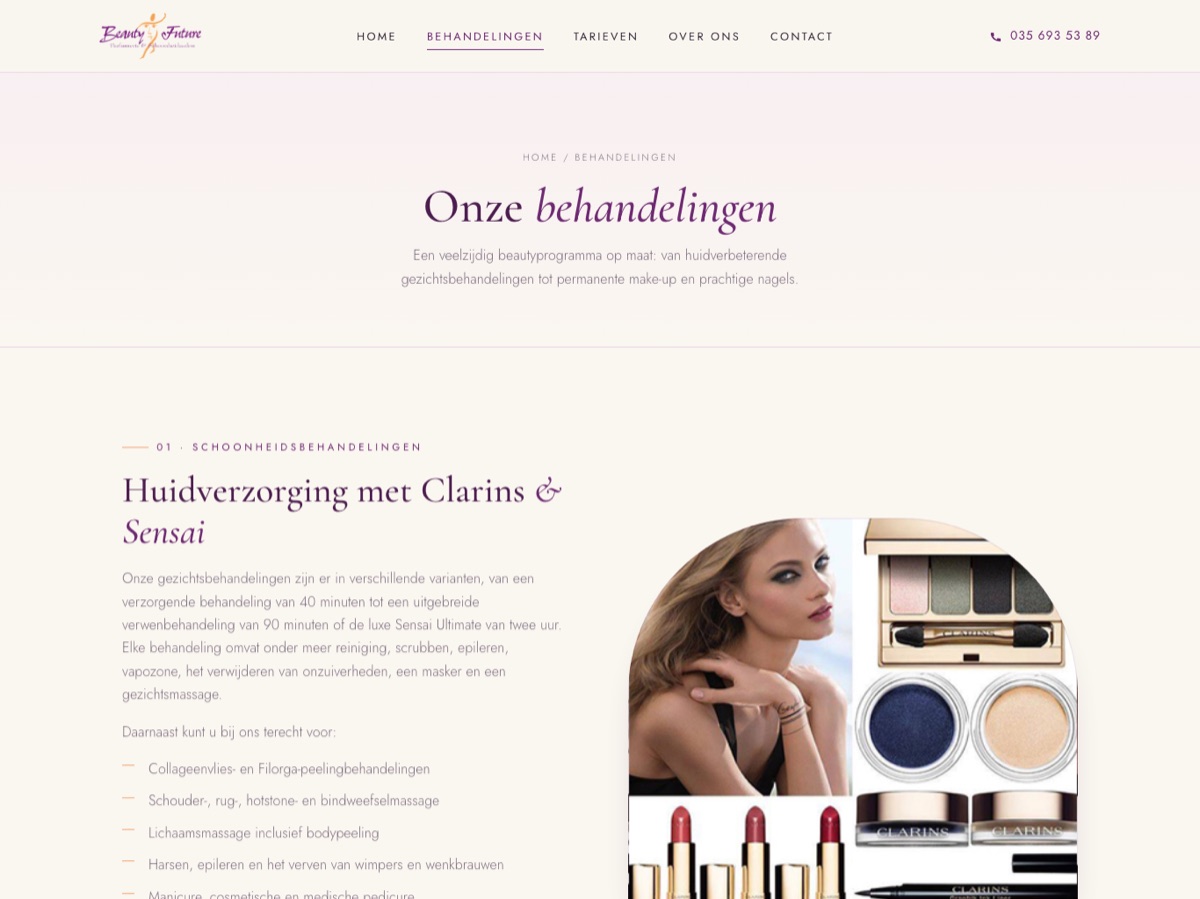 Treatments page